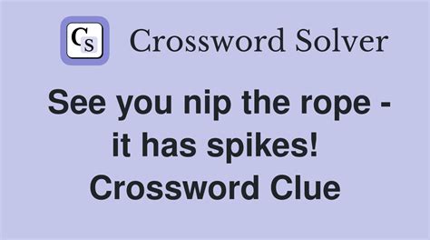 nipped crossword clue